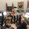 Leo Varadkar has met with Donald Trump in the Oval Office (they didn't shake hands)