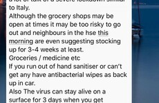 Debunked: No, the HSE is not telling people to stockpile food, despite what this WhatsApp message says