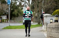 Conan Byrne undertakes 42km marathon walk to Dublin's football grounds