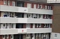Watch: People play outdoor bingo from their flats in Dublin