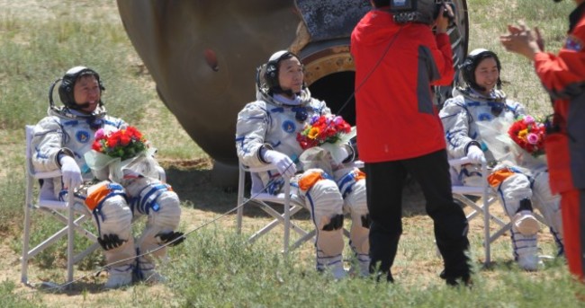 In photos: Chinese astronauts crash land after almost two weeks in space