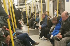 Packed trains on the Underground again today despite Boris Johnson's appeal in lockdown London