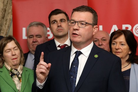 Alan Kelly at  his campaign launch last month.