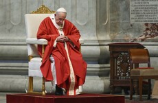 'Dear friends, look at the real heroes': Pope Francis begins Holy Week celebrations without the public
