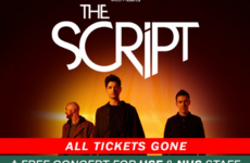 Tickets for The Script's two free concerts for healthcare workers went in less than 30 minutes