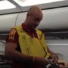 VIDEO: Safety first: Pepe Reina runs through in-flight safety routine