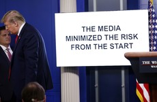 At daily White House coronavirus briefing, Trump shows 'propaganda' video of people praising him