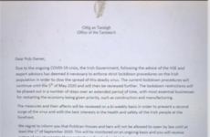 Debunked: A letter stating that pubs will be shut until at least 1 September is a 'complete fabrication'