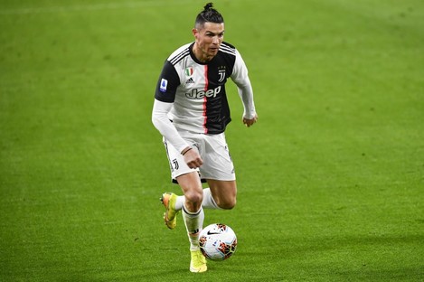 Cristiano Ronaldo of Juventus pictured during their behind-closed-doors game against Inter on 8 March.
