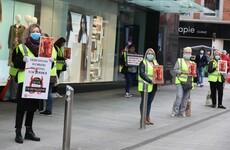 'These workers deserve respect': Debenhams staff stage protests outside 11 stores across country