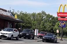 Gardaí move cars on at a number of outlets as heavy traffic builds up for McDonald's re-opening