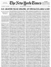 New York Times fills front page with names of 1,000 lives lost to Covid-19