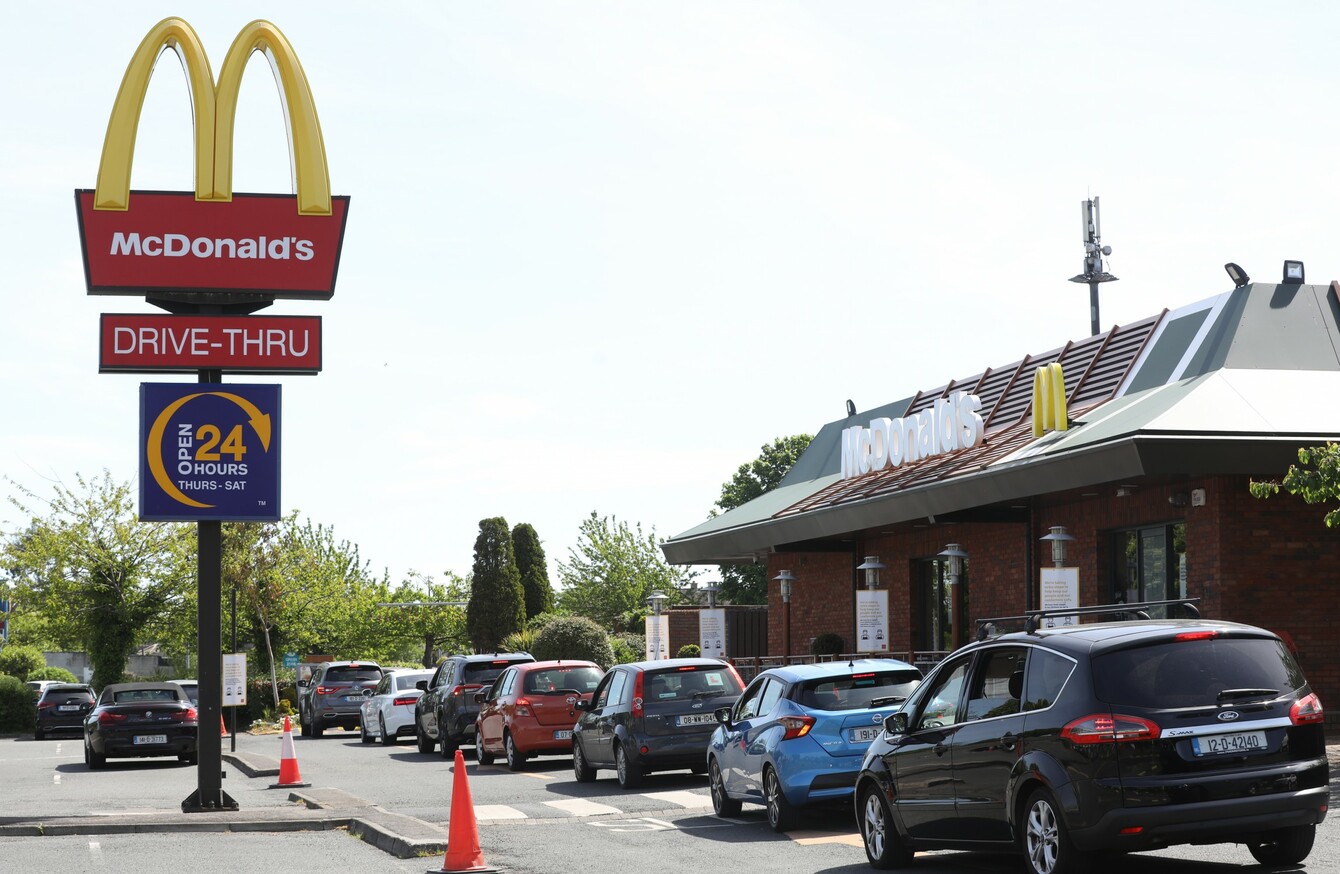 All of McDonald's Irish drivethrus to reopen by next Thursday