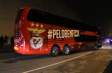 Two Benfica players hospitalised after bus attack