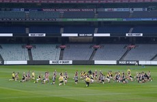 Aussie Rules teams take a knee as virus-hit season resumes with Irish players set to feature this weekend