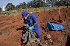 Brazil digs up bones to make space in graveyards for Covid-19 victims as death toll hits almost 42,000