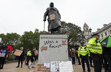 Winston Churchill's grandson says 'society has lost its compass' after statue defaced this week