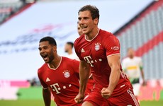 Goretzka's late goal leaves Bayern one win away from another Bundesliga title