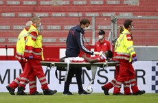 Mainz's Liverpool loanee stretchered off during German league game