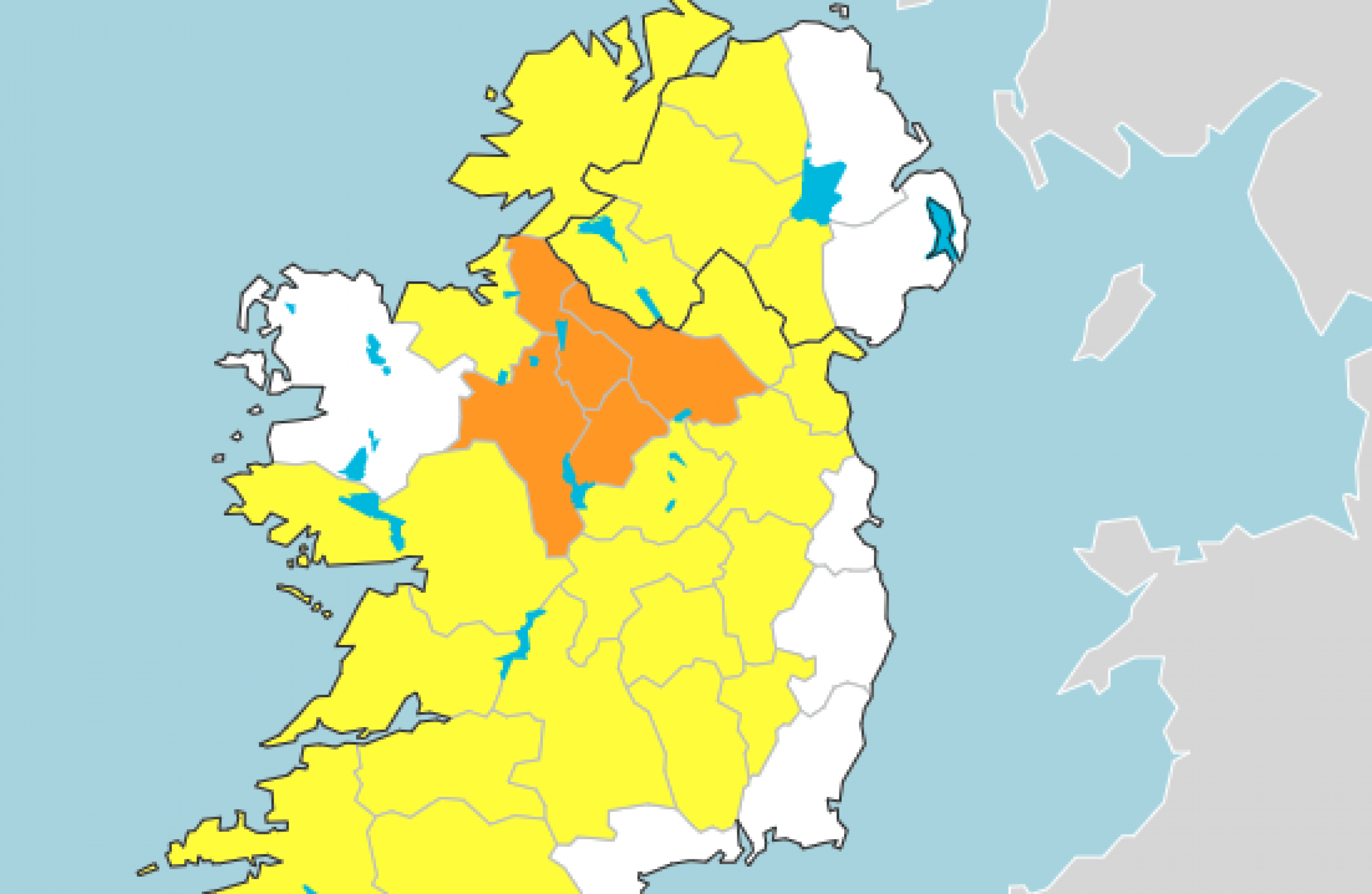 Met Éireann Issues Yellow Or Orange Weather Warnings To 25 Counties As ...