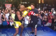 VIDEO: Brazilian legend Ronaldo takes on Anderson Silva in mock fight