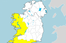 Status Yellow wind and rain warnings issued for western and southern counties