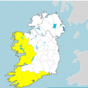 Status Yellow wind and rain warnings issued for western and southern counties