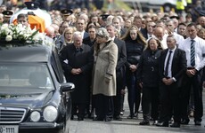 'He was the rock in our family': Officers line the streets to pay their respects at the funeral of Detective Garda Colm Horkan
