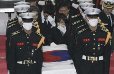 South Koreans demand retaliation as marines are buried
