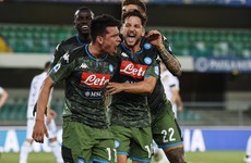 Headers help Napoli keep up Champions League chase