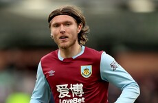 Burnley confirm departure of Irish international Jeff Hendrick