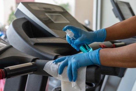 Advice: ensure that you clean any gym equipment before and after your use.