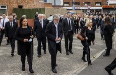 Mary Lou McDonald and Gerry Adams join crowds at funeral of senior republican Bobby Storey