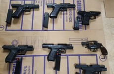 Seven guns seized by gardaí in west Dublin during ongoing investigations into criminal suspects