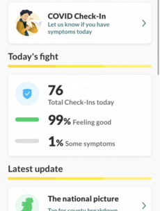 The HSE's Covid-19 tracing app went live this evening - here's what it looks like