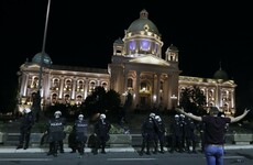 Second night of clashes in Serbian capital as crowds protest government handling of pandemic