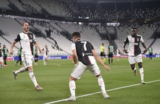 Ronaldo's penalty double edges Juve closer to title in Atalanta draw