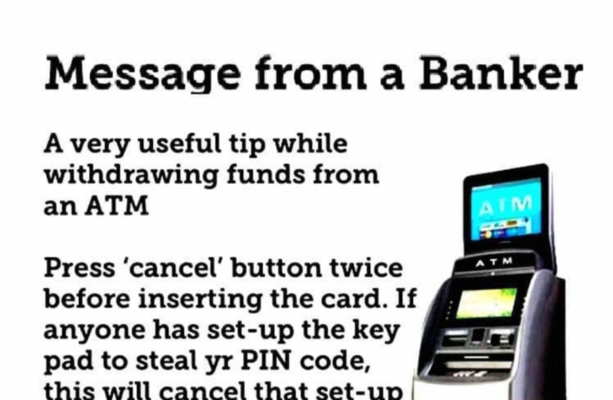 Image accompanying Pressing ‘cancel’ twice on an ATM will prevent your PIN from being stolen