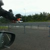 Eleven evacuated from bus fire at M1 toll plaza