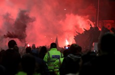 Nine arrested as thousands gather outside Anfield to celebrate Liverpool's Premier League win