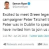 Debunked: No, Eamon Ryan did not call Peter Tatchell a 'green legend and tireless LGBT campaigner'