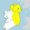 Status Yellow thunder warning for Leinster and Ulster counties