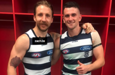 Tuohy celebrates AFL appearance milestone with big win for Geelong over league leaders
