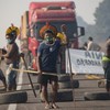 Brazilian indigenous protesters block highway through Amazon demanding help against Covid-19