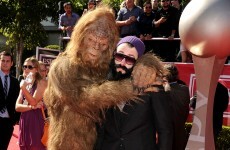 Baseball eccentric Brian Wilson brought 'Brosquatch' as his date to ESPN's annual awards last night