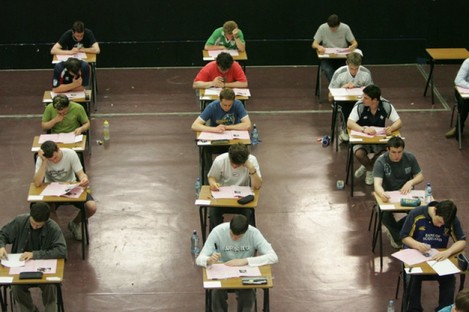 Students sitting the Leaving Cert in 2006.
