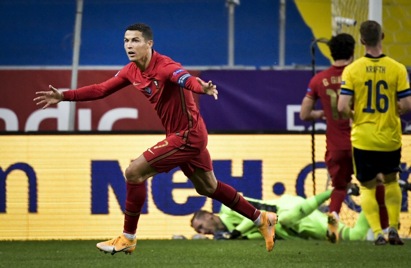 Cristiano Ronaldo Brace Brings Him Up To 101 International Goals The42