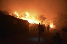 Thousands forced to flee after fire sweeps through Greece's largest refugee camp