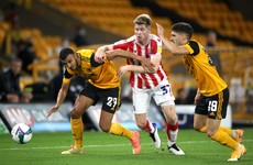 Irish teenager Collins helps Stoke City dump Wolves out of the Carabao Cup