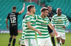 Celtic score two goals in three minutes and hold off late rally in five-goal battle to go top